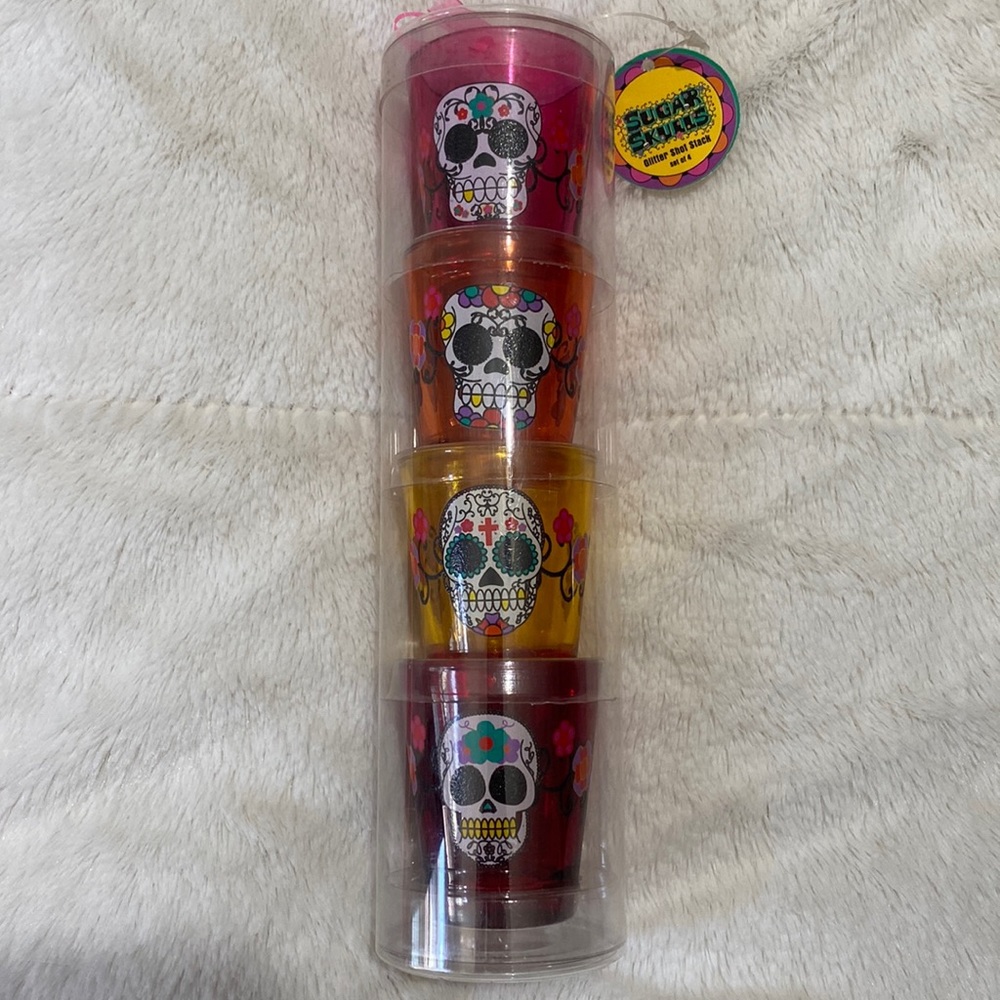 Sugar skulls shot glasses
